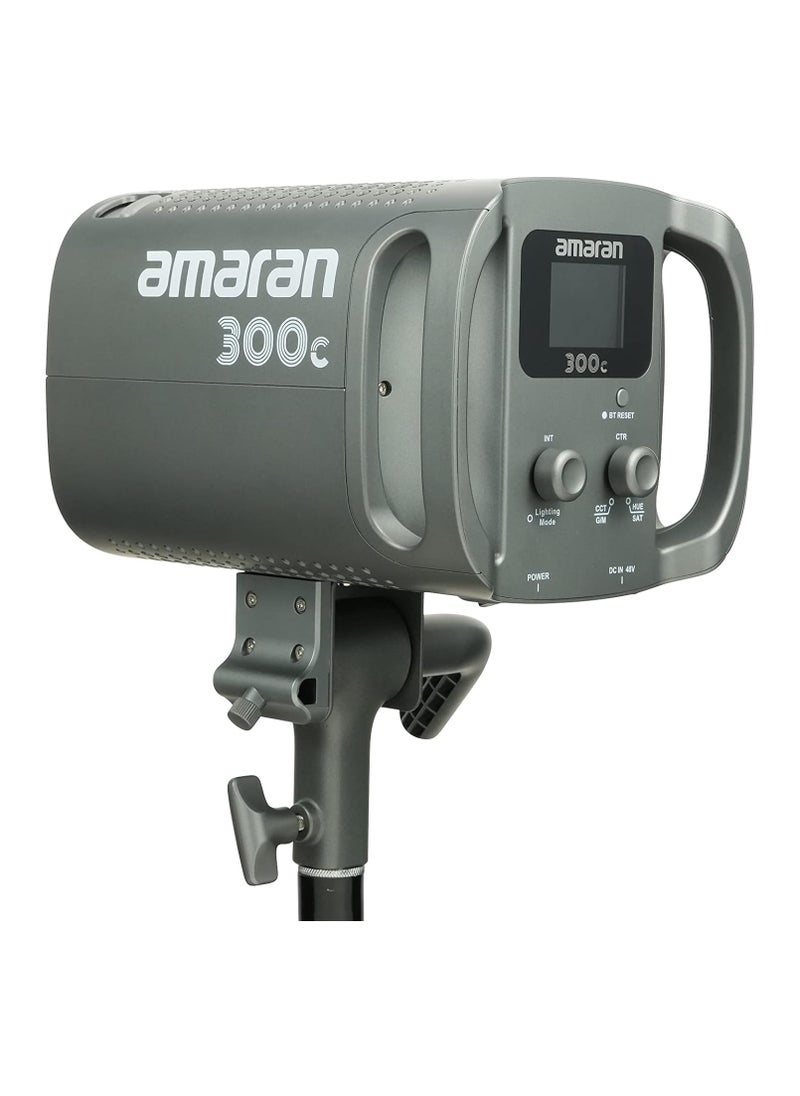 Amaran 300c RGB LED Monolight – Full Color Studio Light (Grey) for Creators & Filmmakers