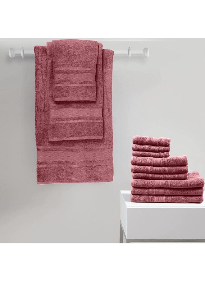Home Castle (Pink) Premium Cotton Bath Sheet (90 X 180 Cm-Set Of 1) Highly Absorbent, High Quality Bath Linen With Diamond Dobby 550 Gsm