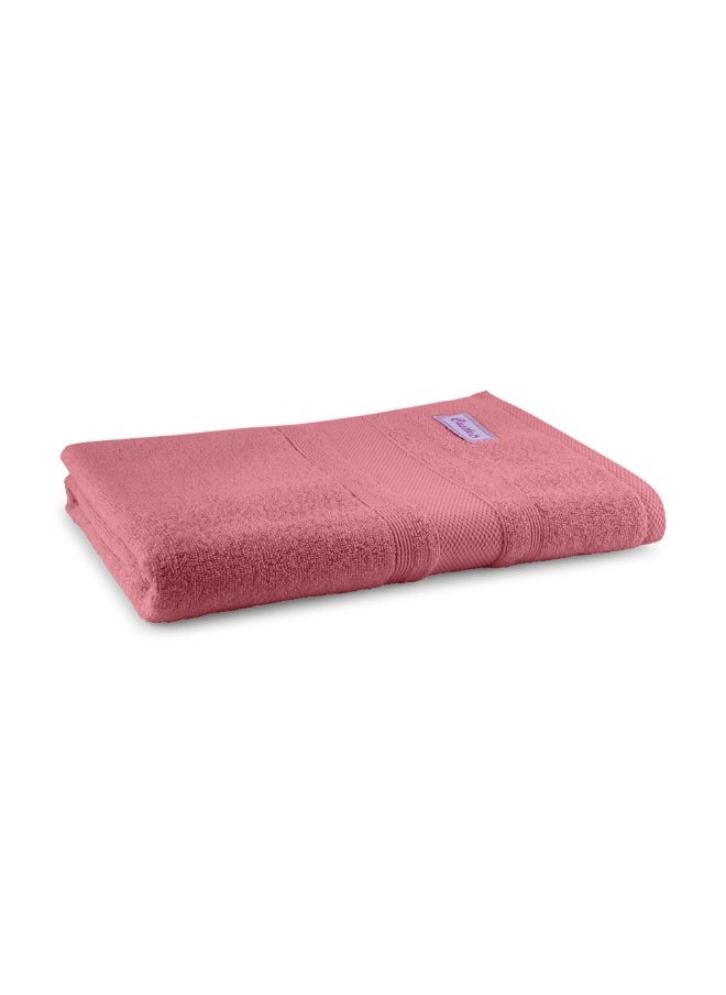 Home Castle (Pink) Premium Cotton Bath Sheet (90 X 180 Cm-Set Of 1) Highly Absorbent, High Quality Bath Linen With Diamond Dobby 550 Gsm