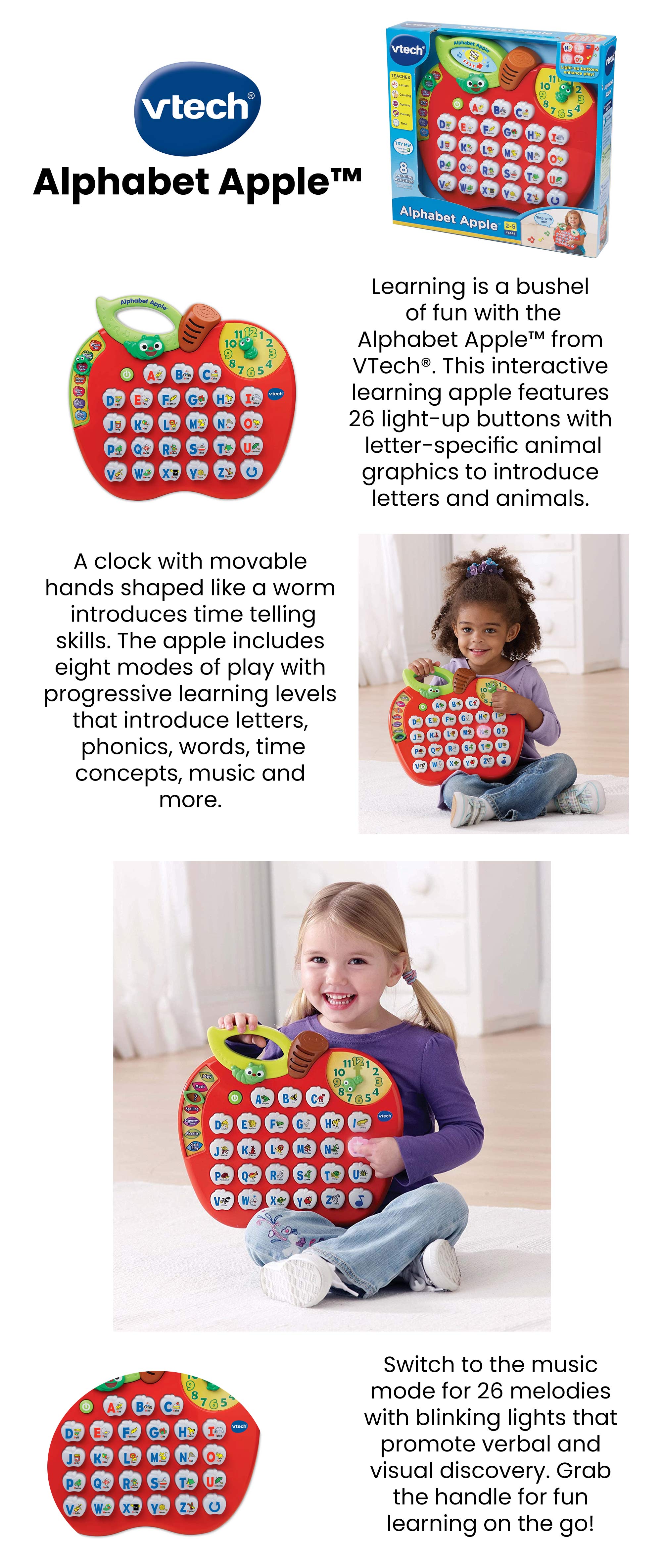 Alphabet Apple Learning Toy