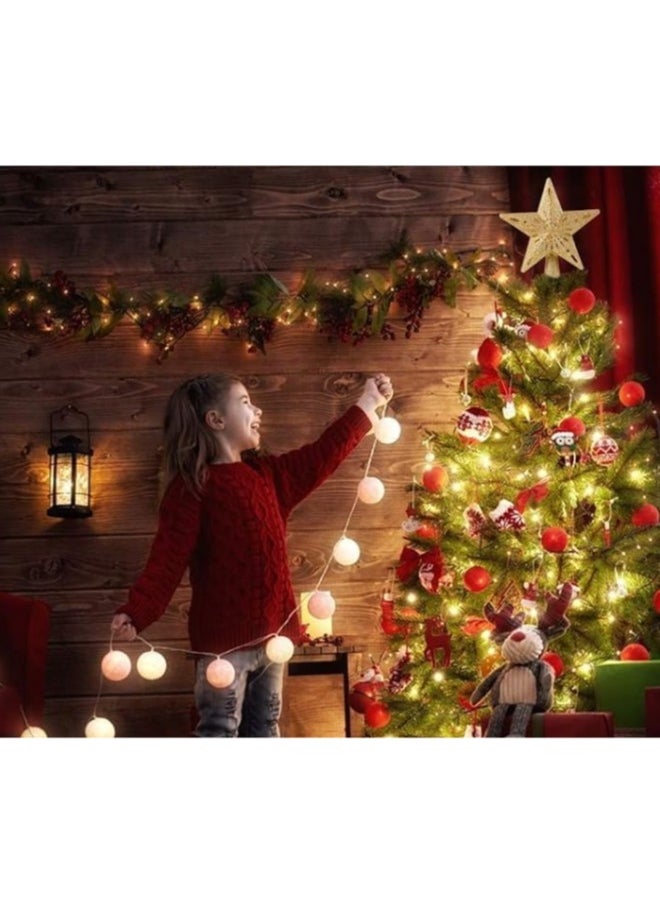 Tree Topper Lighted LED Rotating  Sharp and Clear Projector 3D Star Tree Topper-6 Slides-Gold