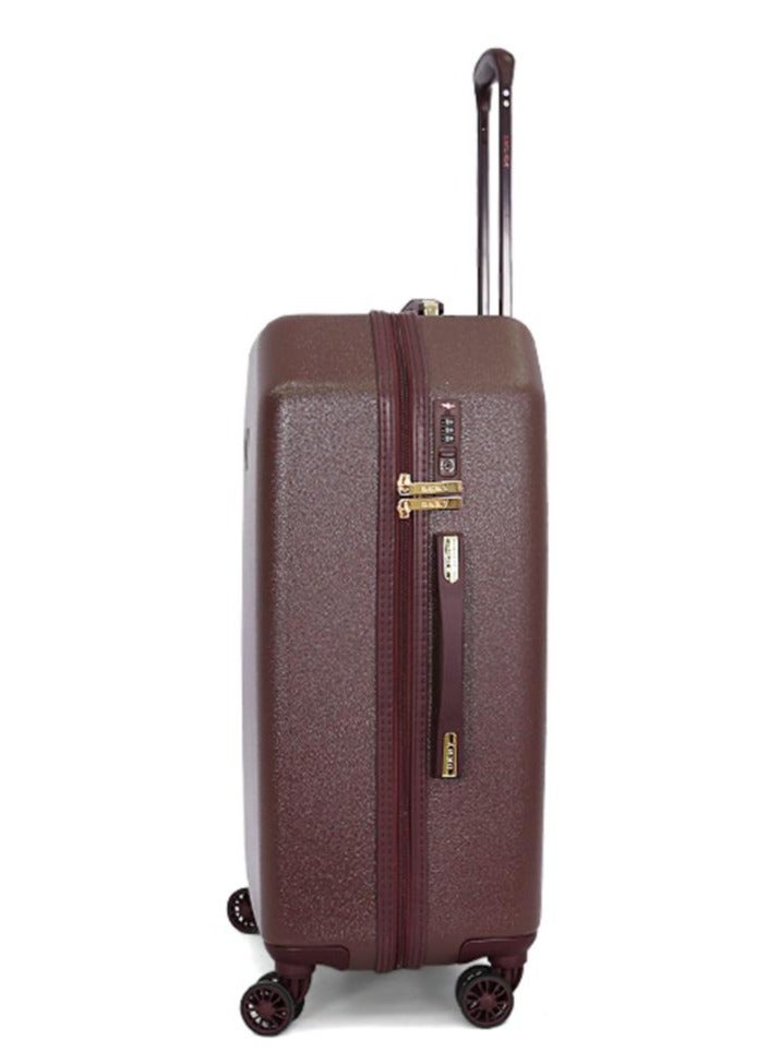 Dkny Allure Hardside Luggage on Wheels for Unisex | Ultra Lightweight ABS on with Spinner Wheels 4 Color Burgundy