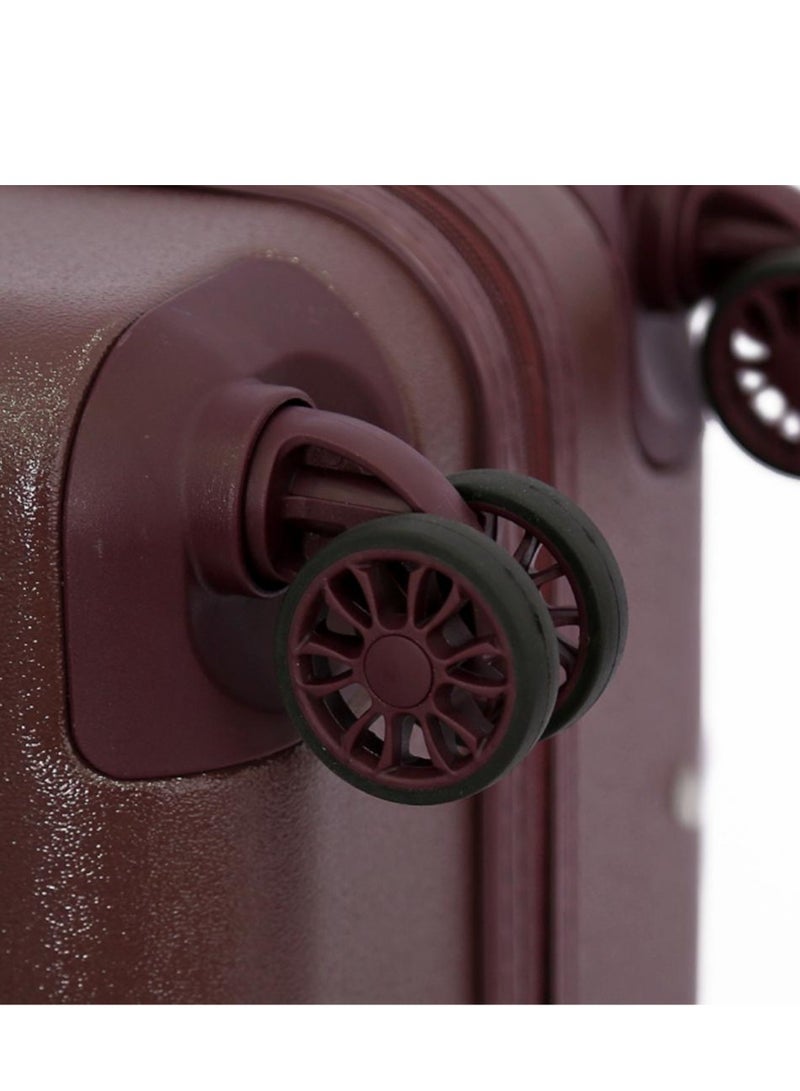 Dkny Allure Hardside Luggage on Wheels for Unisex | Ultra Lightweight ABS on with Spinner Wheels 4 Color Burgundy