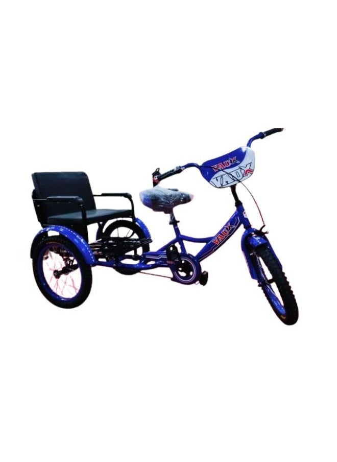 Vaux Tricycle - Back Seat Blue, 20 Inches