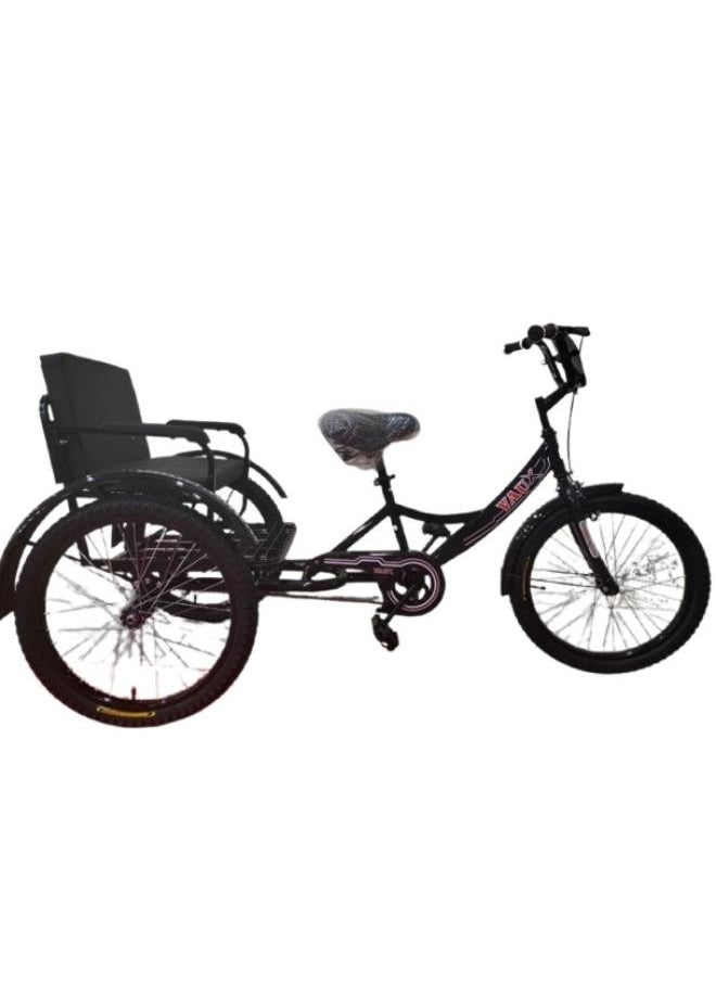 Classic Tricycle 20 Back Seat - Black