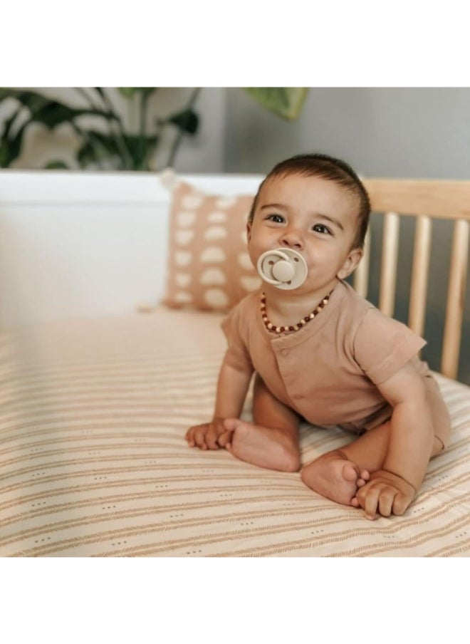 Babyezra Crib Sheet, Herringbone