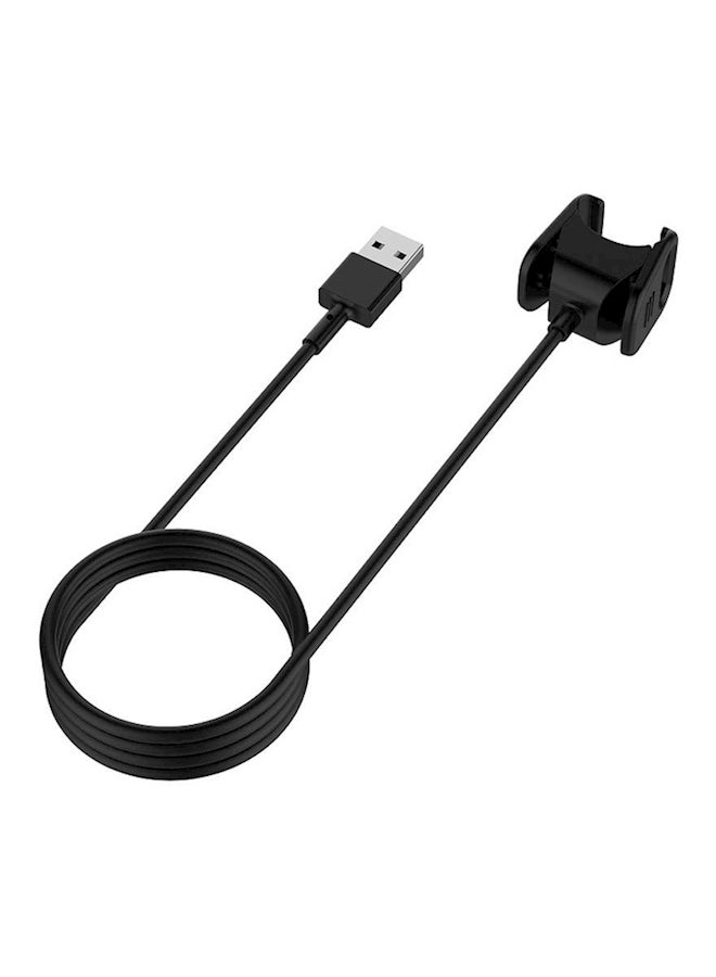 Replacement Charger For Fitbit Charge 3 USB Charging Cable Cord Clip Dock For Fitbit Charge3 Fitness Activity Tracker Black