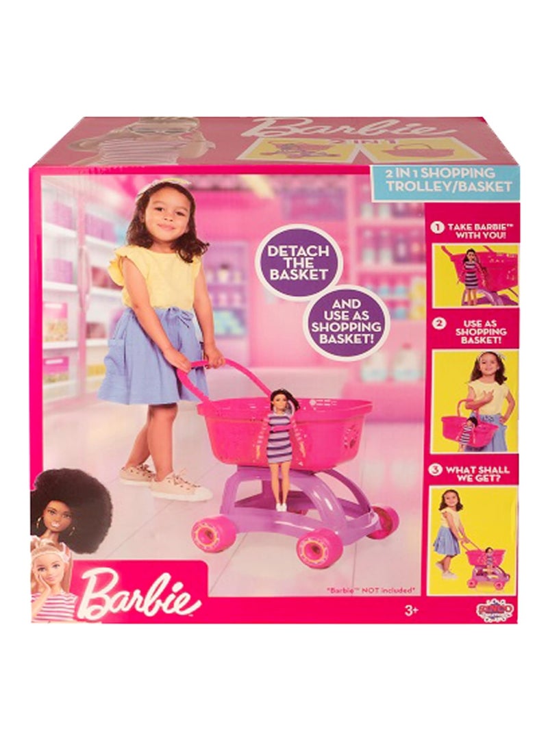 Barbie 2 in 1 Shopping Trolley