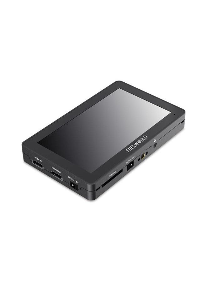 FEELWORLD F6 Plus 5.5 Inch DSLR On Camera Field Monitor Touch Screen 3D Lut Small Full HD 1920x1080 IPS Peaking Focus Video Assist 4K HDMI 8.4V DC Input Output Include Tilt Arm