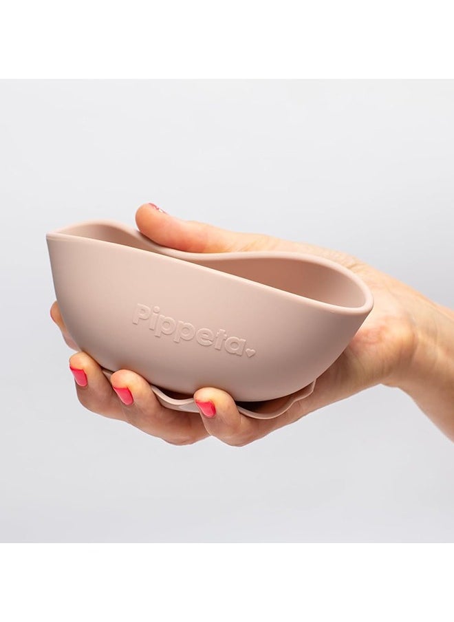Silicone Suction Bowl, Non - Slip Baby Suction Bowl For Babies And Toddlers , 100% Food Grade Silicone, Unbreakable, Dishwasher And Microwave Safe Meadow Green