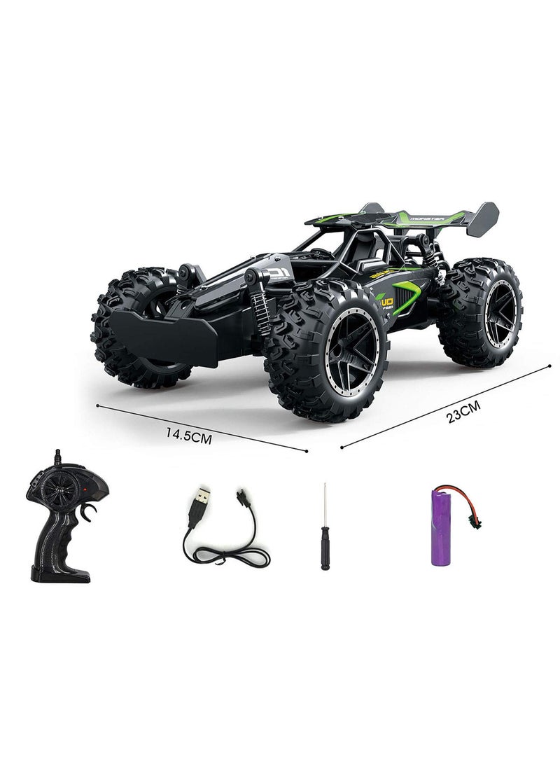 Remote Control Race Car - 1:18 RC Drift Car - High Speed Vehicle Toy - 2WD, 2.4Ghz, 15KM/H , Rechargeable Battery, Suitable for Various Terrains - Kids Gifts