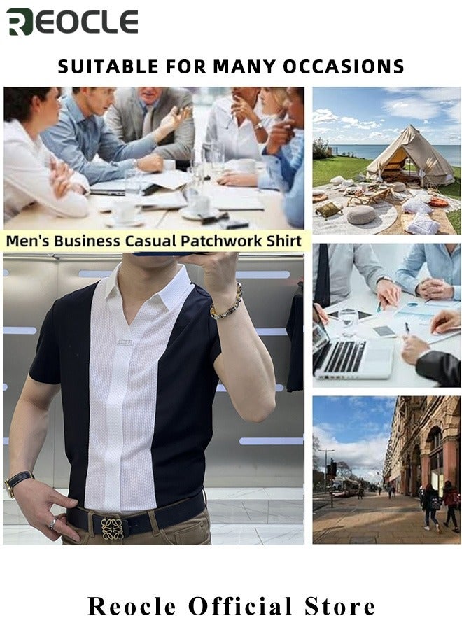 Men's Polo Shirts Quick Dry Short Sleeve Golf Shirt Casual Moisture Wicking Shirt Business Polo Shirt Athletic Performance Polo Shirt