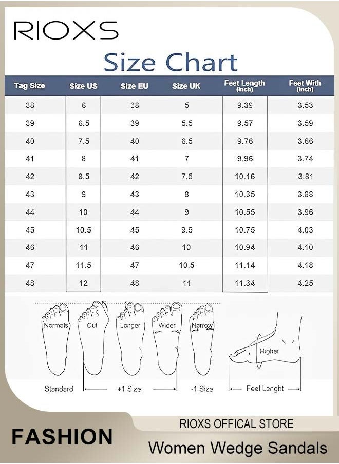 Women's Hollow Roman Wedge Sandals Round Open Toe Sandals Summer Comfortable Buckle Sandals