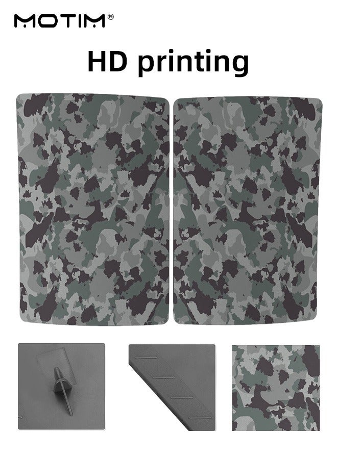 PS5 Console Cover Plates for Disc Edition, Faceplate Hard Shockproof Anti-Scratch Playstation 5 Console Replacement Shell, Protective PS5 Shell with Fan Vents for PS5 Disc Edition