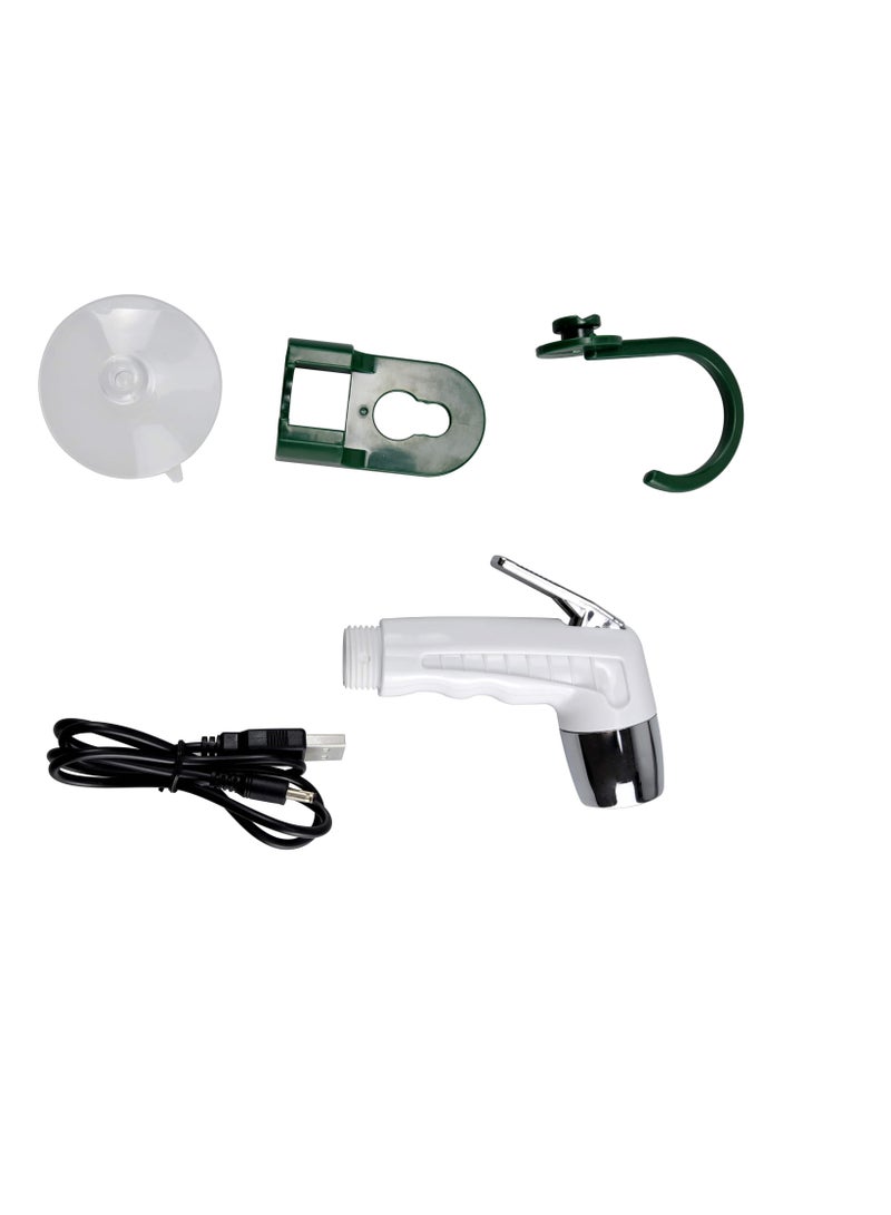 Portable & Rechargeable Outdoor Smart Shower / 30Mins Working Time / Battery / USB-C Charging / 1.0L/min Water Flow - Green