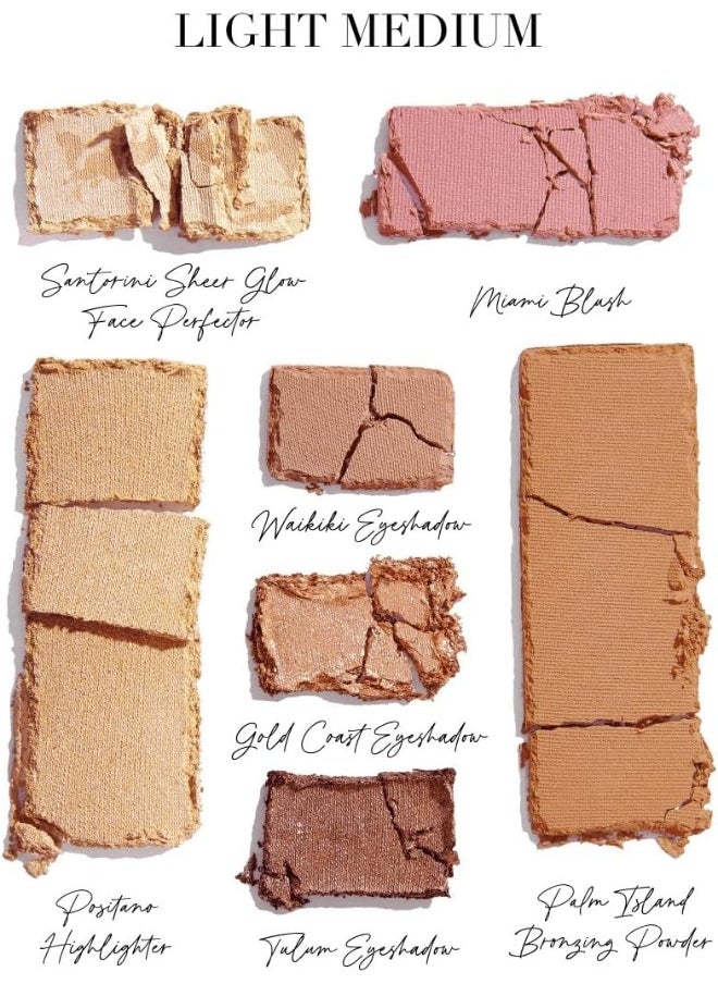 Brazilian Glow Face Palette Light Medium