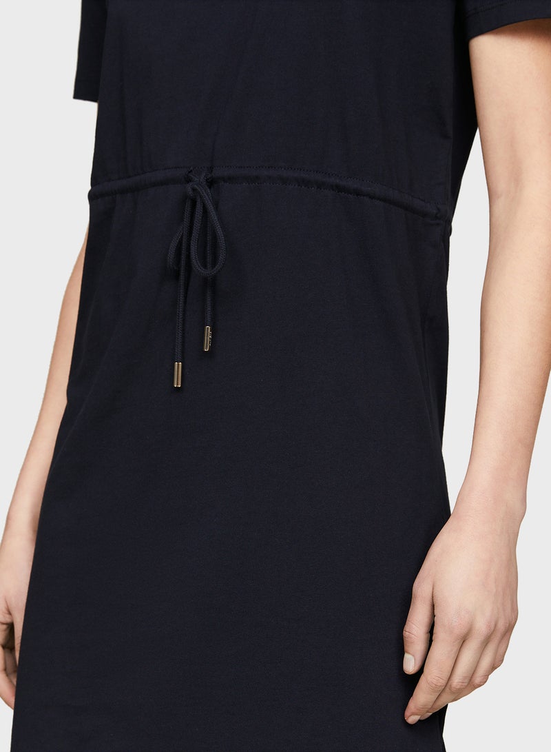 Tie Detail Knitted Dress