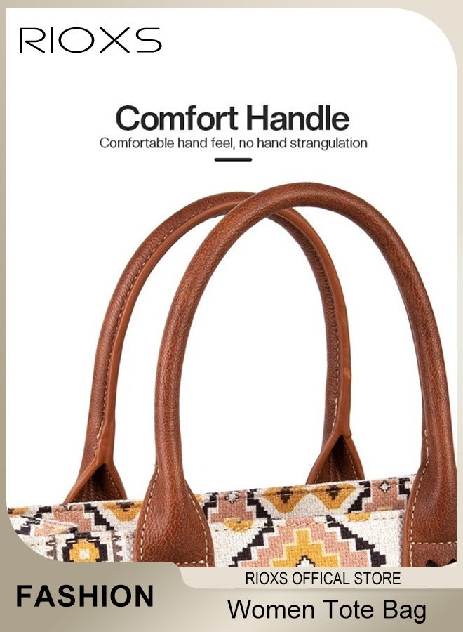 Tote Bag Western Purses for Women Shoulder Boho Aztec Handbags