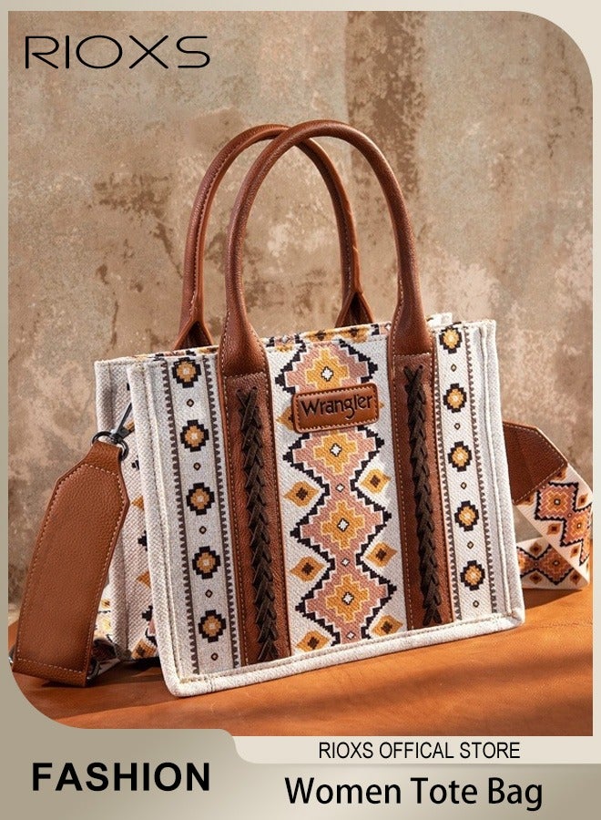 Tote Bag Western Purses for Women Shoulder Boho Aztec Handbags