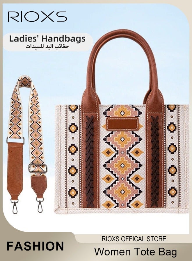 Tote Bag Western Purses for Women Shoulder Boho Aztec Handbags