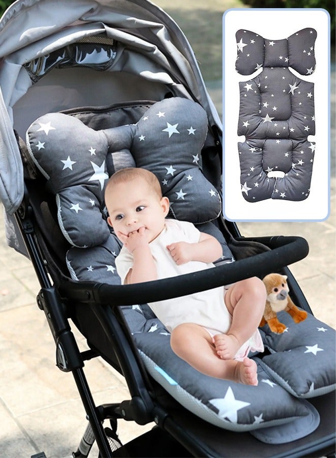 Baby Stroller Car Seat Liner Baby Reversible Cotton Newborn Seat Cushion Universally Suitable for Baby Carriers Thick Pad non slip