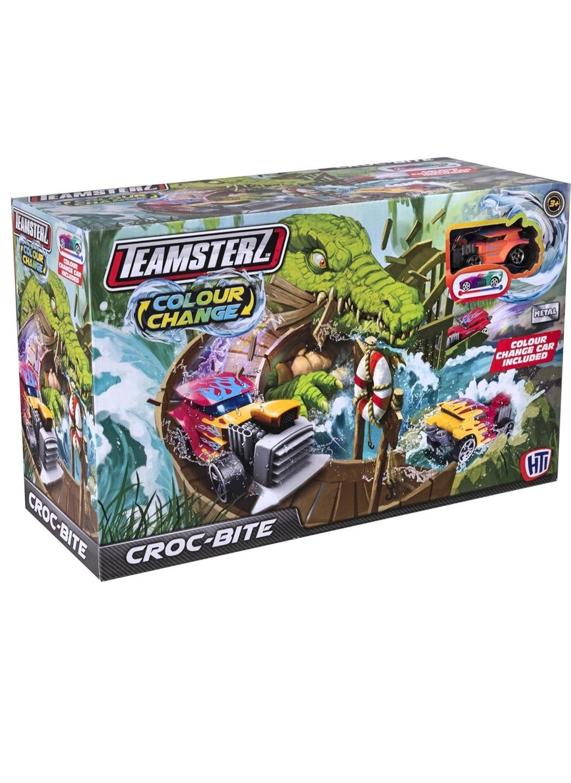 Teamsterz Colour Change Croc Bite Playset