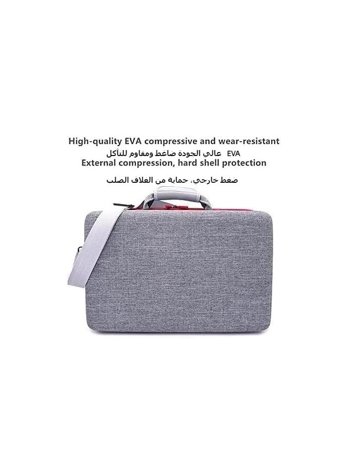 Storage Bag For PS5-Shockproof Hard Shell Bag- Luxury Waterproof Shoulder Bag For Playstation 5,Console & Accessories Storage Organizer (gray)