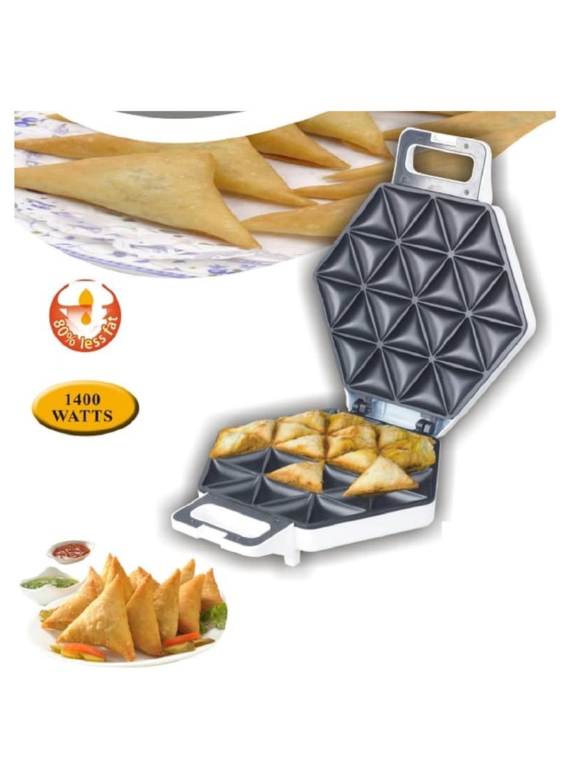 24PCS Samosa Maker with 80% Less Fat, 1400 watts, White