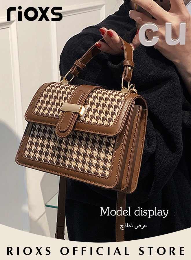 Women's Fashion Tote Shoulder Bag Lightweight Crossbody Bag Small Trendy Design Retro Bucket Bag