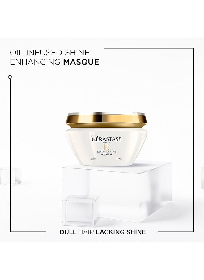 Kerastase Elixir Ultime Le Masque Beautyfing Oil Hair Mask With Camellia & Argan Oil For All Hair Types - 200ml