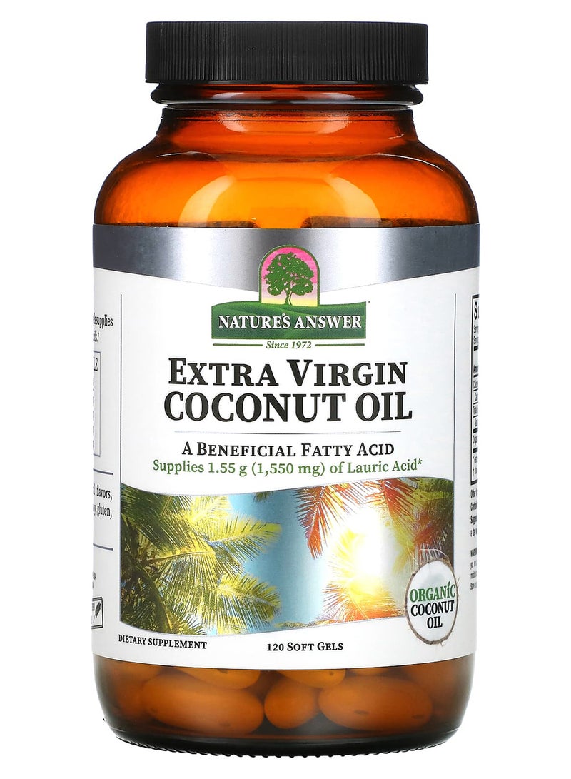 Extra Virgin Coconut Oil - 120 Softgels