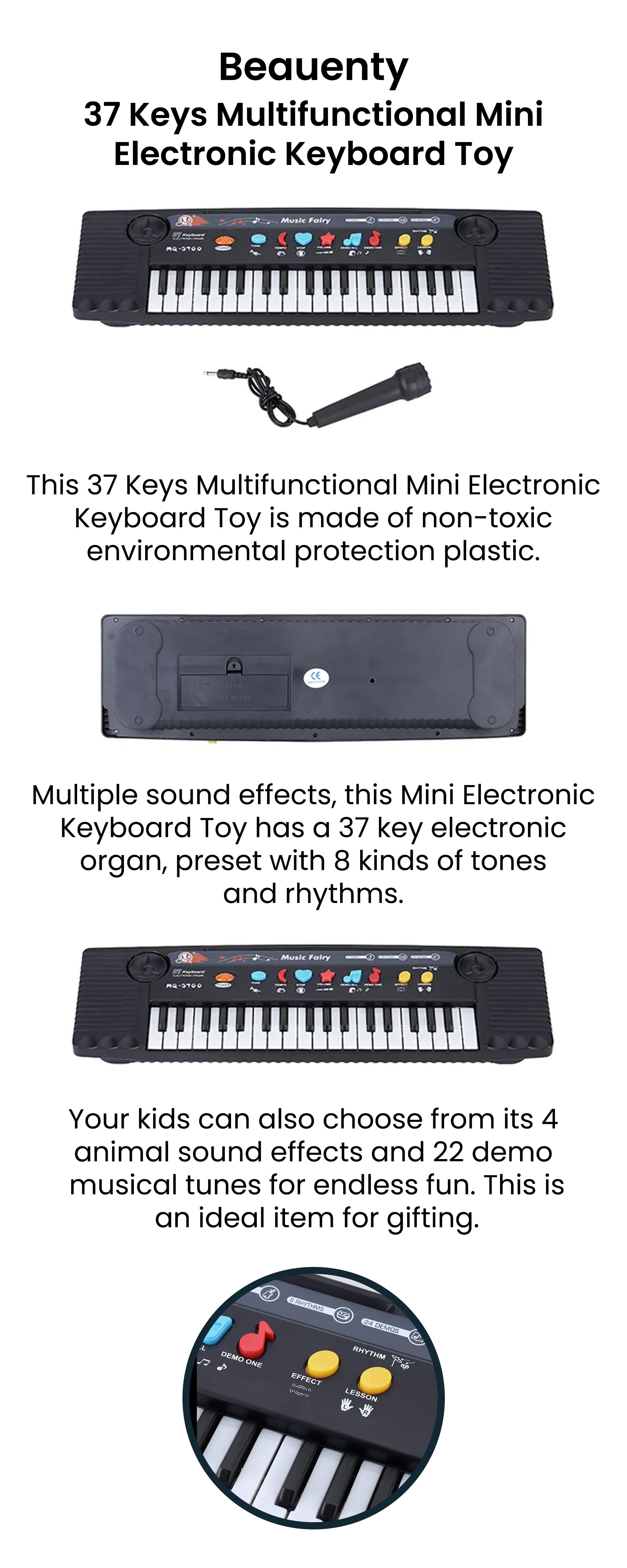 37 Keys Multifunctional Mini Electronic Keyboard Toy