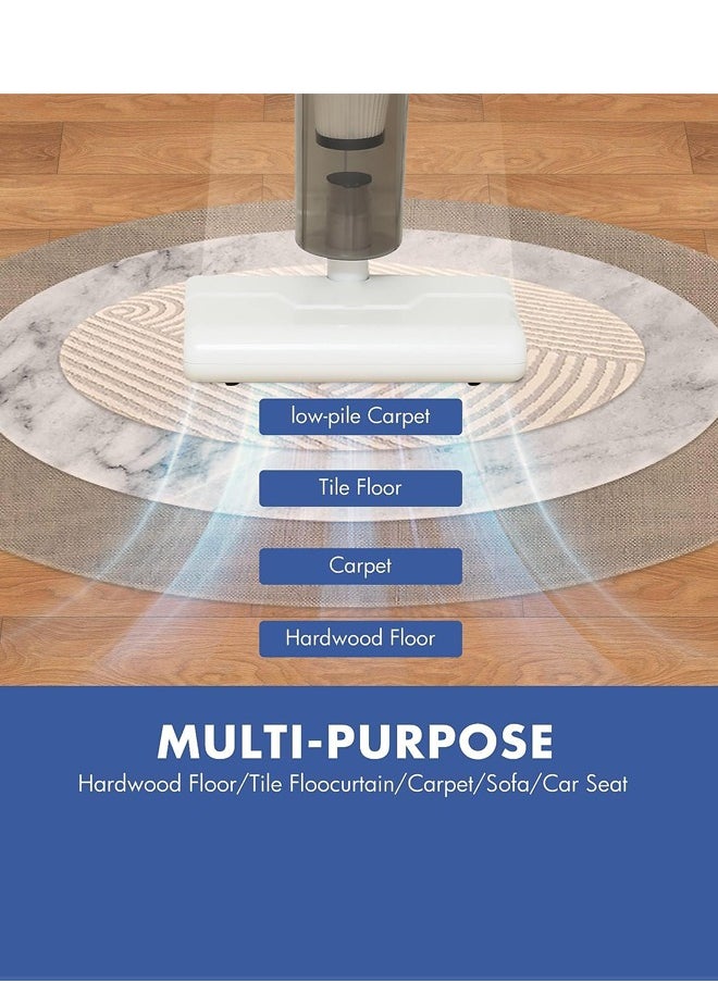 Vacuum Cleaner 8 in 1 Corded Stick Wet & Dry Vacuum Cleaner 14KPa Powerful Suction with 400W Motor, 5M Long Cord Light Weight Electric Vacuum Cleaner for Home Hard Floor & Carpet with Strong Mites Removal Machine