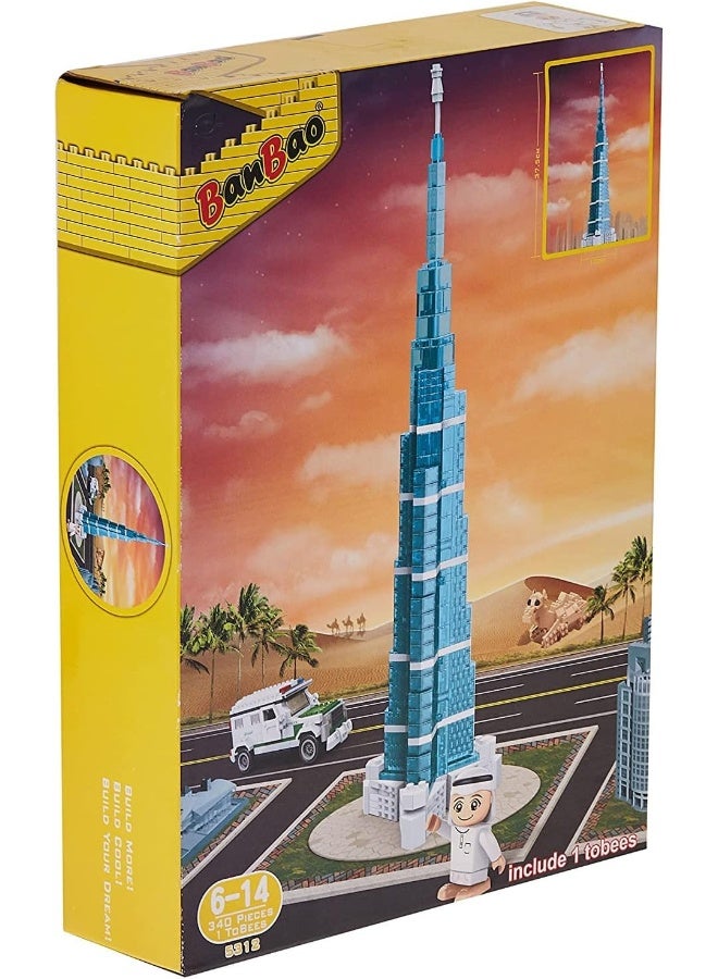 340-Piece Burj Khalifa Crystal Building Toy Set - Packaging May Vary- Assorted
