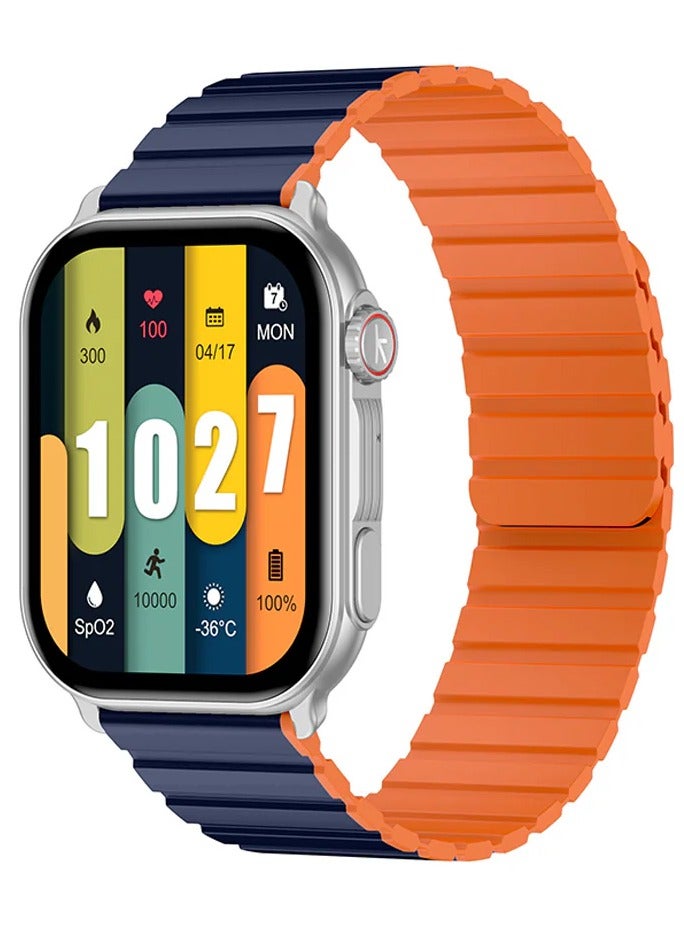 Kieslect Calling Watch Ks Pro - Silver , dual strap