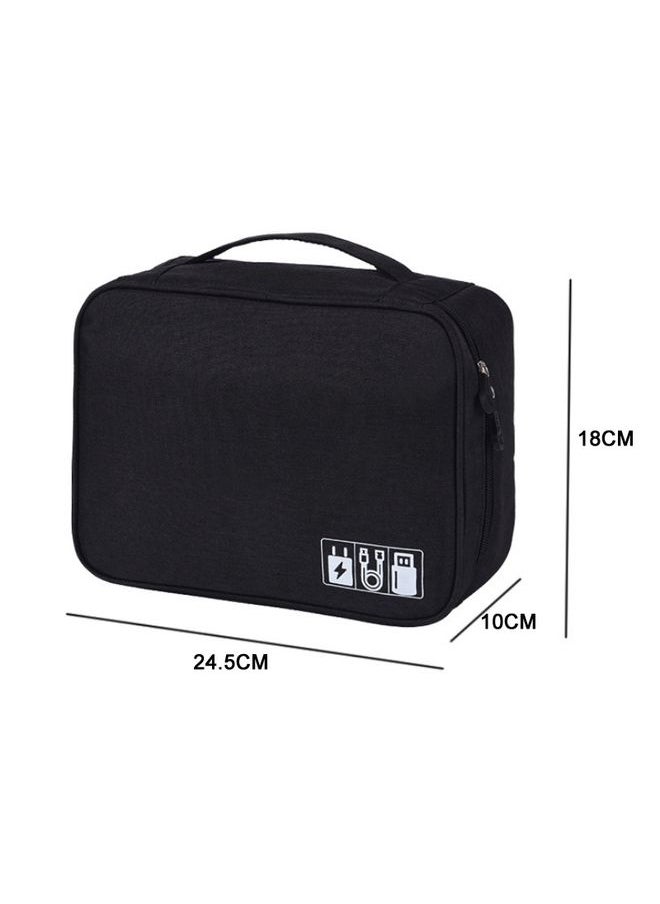 Multifunctional Cationic Digital U Disk Data Cable Storage Bag(Purple)