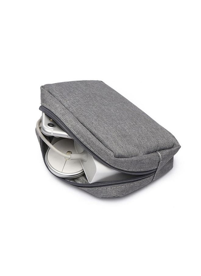 Multi-functional Headphone Charger Data Cable Storage Bag Power Pack, Size: S, 17 x 11.5 x 5.5cm (Grey)