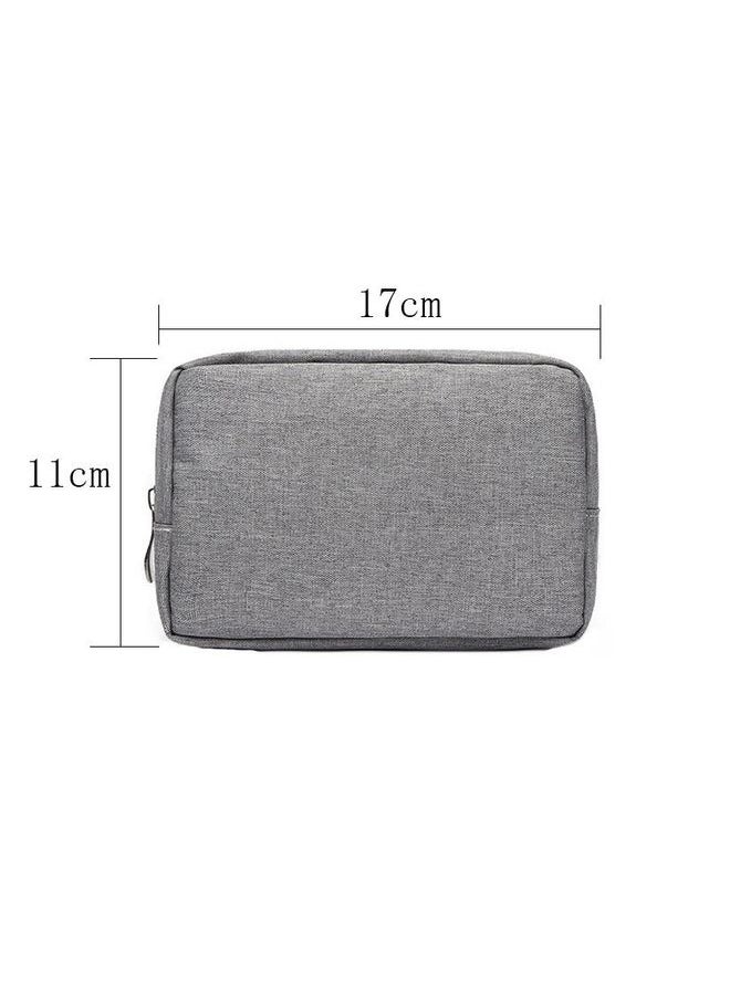 Multi-functional Headphone Charger Data Cable Storage Bag Power Pack, Size: S, 17 x 11.5 x 5.5cm (Grey)