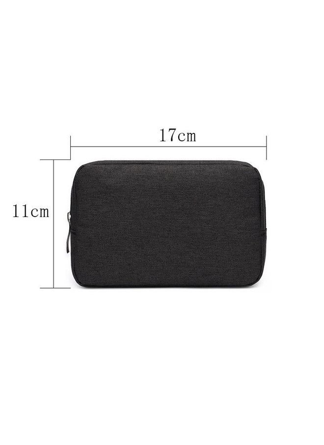 Multi-functional Headphone Charger Data Cable Storage Bag Power Pack, Size: S, 17 x 11.5 x 5.5cm (Black)