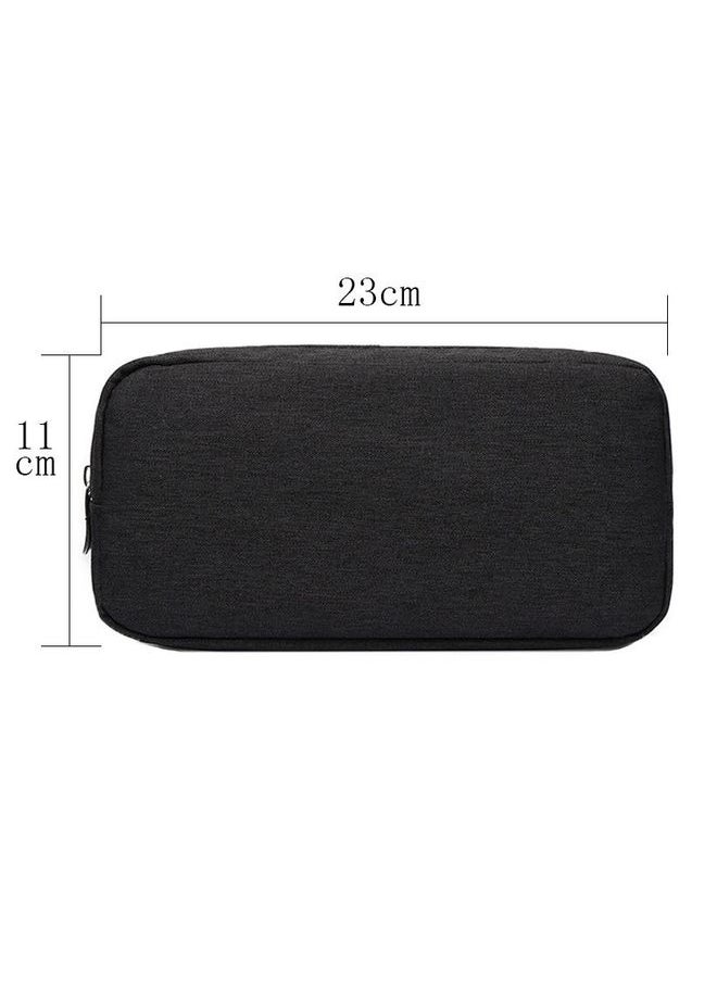 Multi-functional Headphone Charger Data Cable Storage Bag Power Pack, Size: L, 23 x 11.5 x 5.5cm(Black)