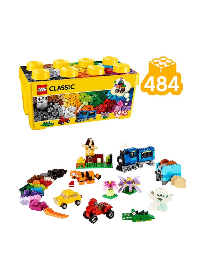 10696 Classic Medium Creative Brick Box Building Toy Set (484 Pieces)