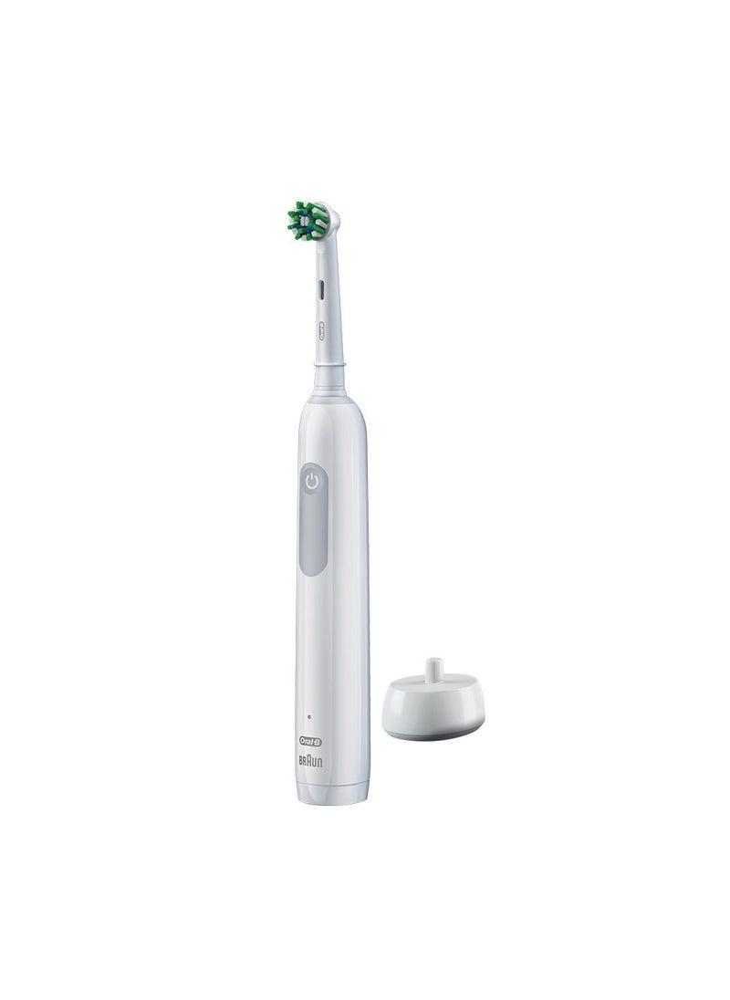 Pro 1 1000 Rechargeable Electric Toothbrush With Pressure Sensor Powered By Braun White