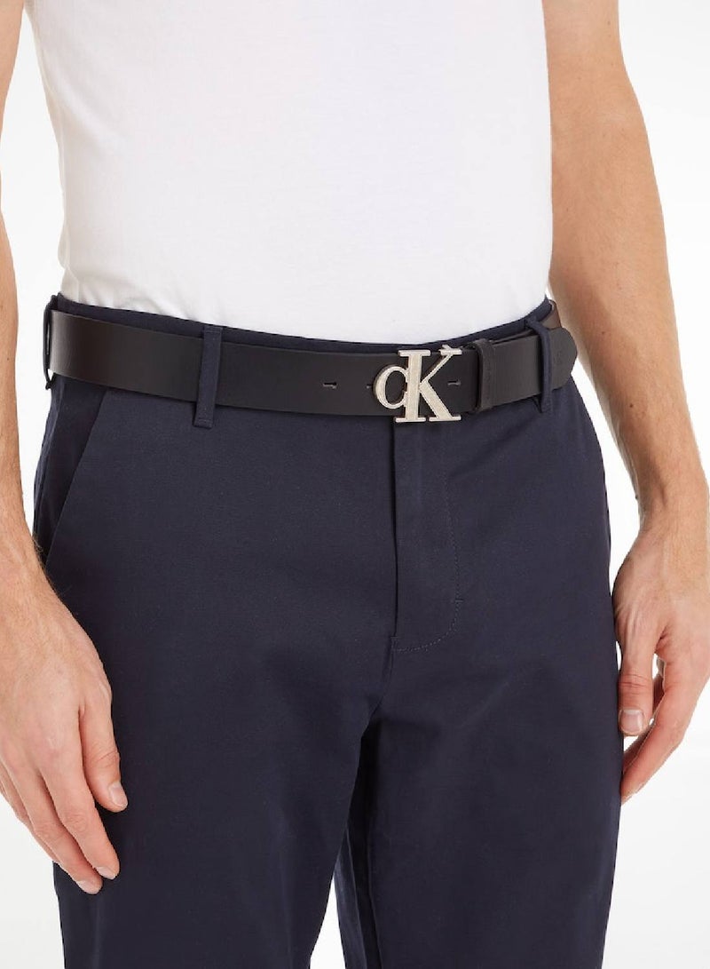 Calvin Klein Jeans Men's Belts - Fashion Accessories - Leather , Black