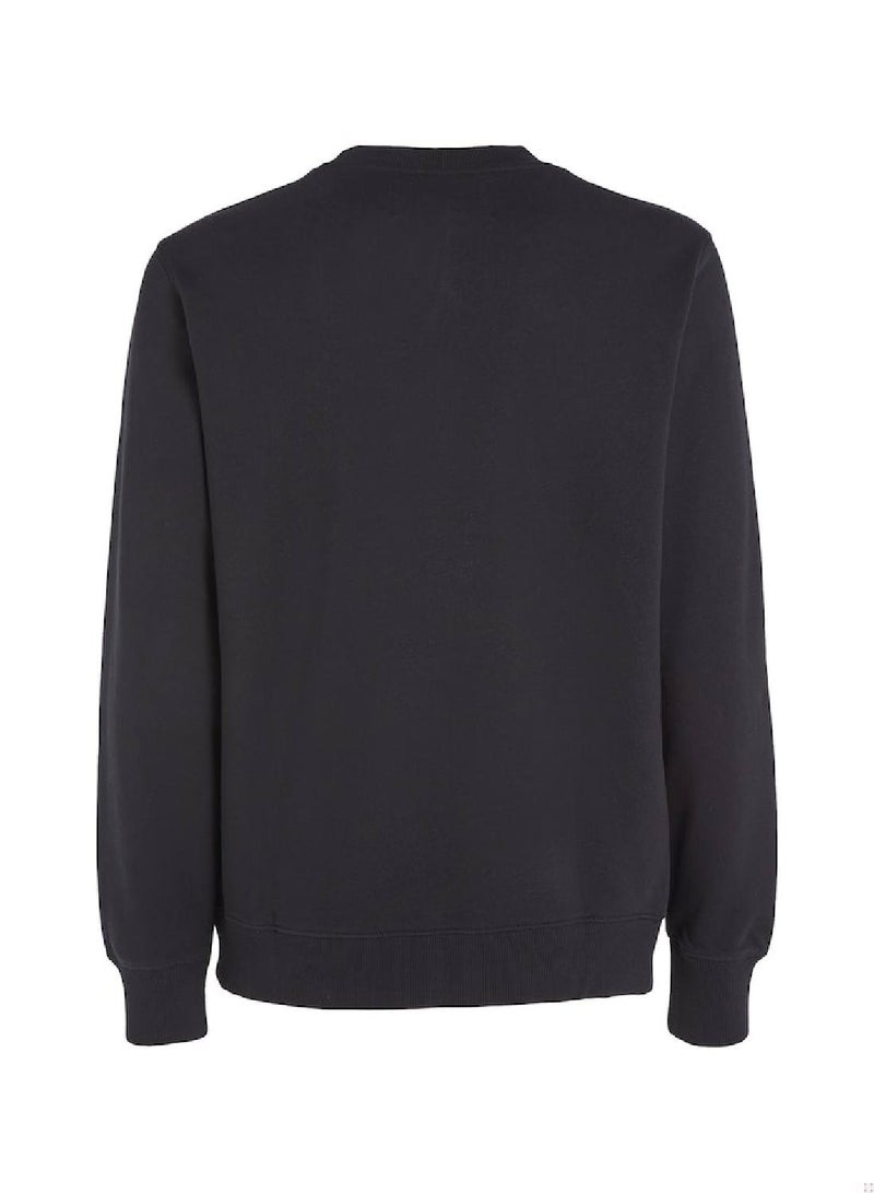 Calvin Klein Jeans Men's Sweatshirt - Sportswear - Cotton , Black