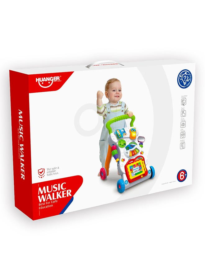 Multi-Functional Multicolored Writing, Drawing, Music Walker Assorted 6+ Months 45x42x34cm