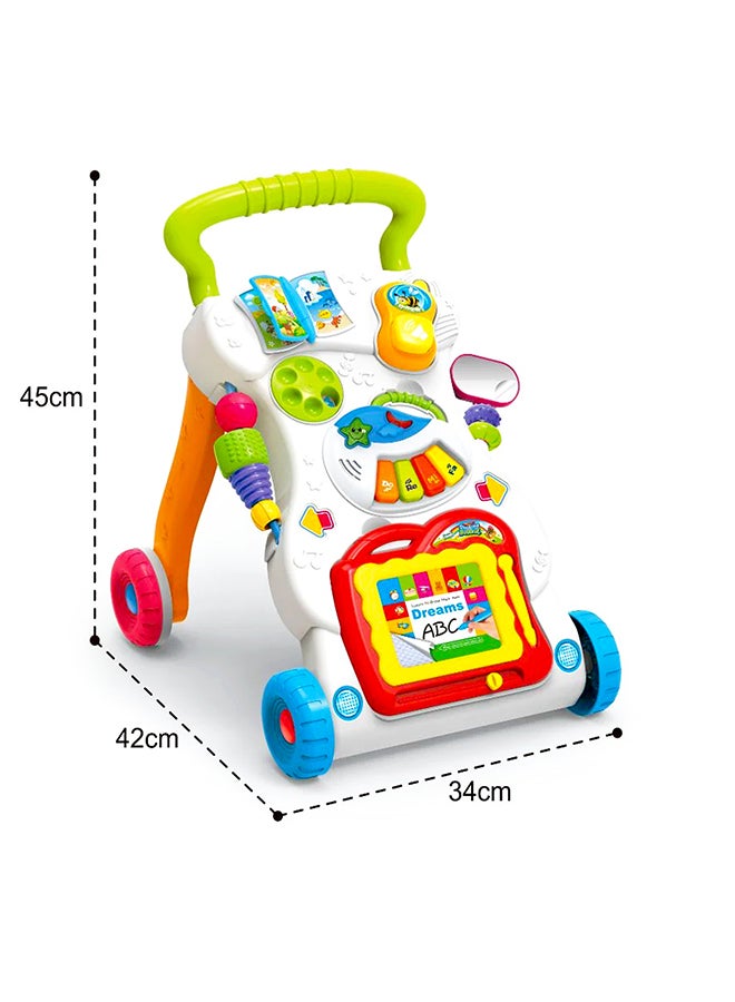 Multi-Functional Multicolored Writing, Drawing, Music Walker Assorted 6+ Months 45x42x34cm