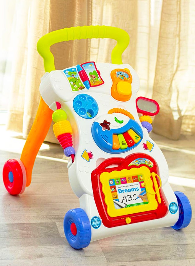 Multi-Functional Multicolored Writing, Drawing, Music Walker Assorted 6+ Months 45x42x34cm