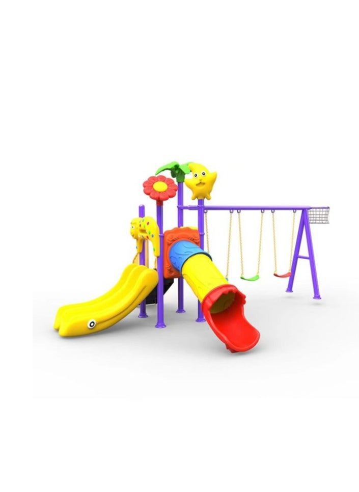 Plastic Slide Backyard Playground Outdoor Kid Swing Play Set Playground