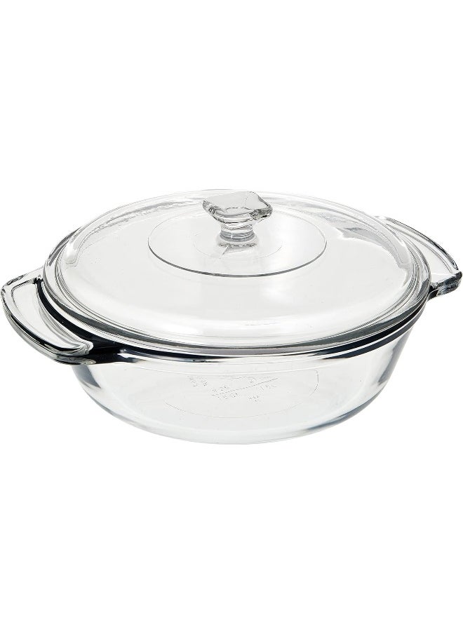 A/H 1.5Qtr/ Ltr. Casserole Dish W/ Glass Lid