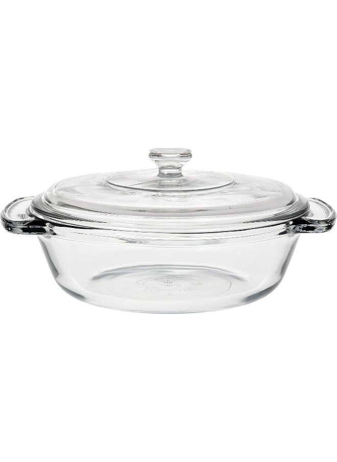 A/H 1.5Qtr/ Ltr. Casserole Dish W/ Glass Lid
